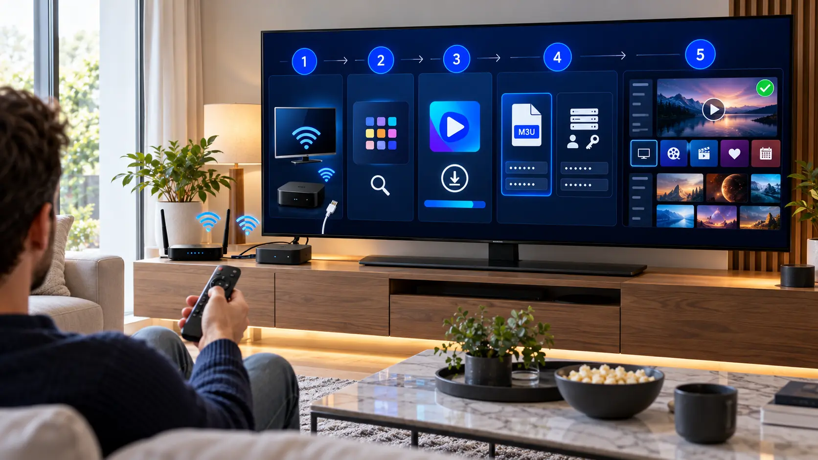 How to set up IPTV on Google TV using a compatible media player and authorised login details