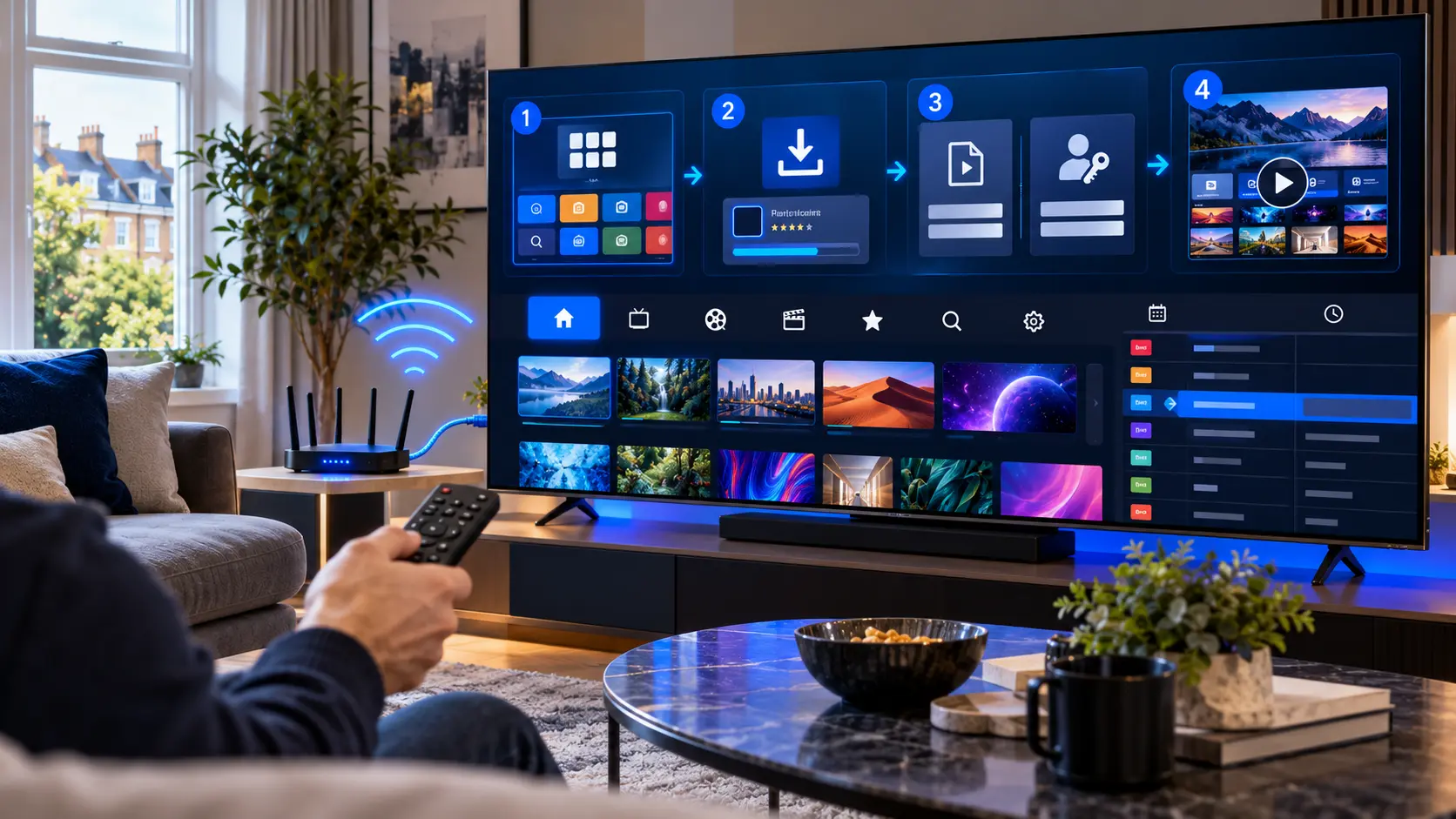 How to set up IPTV on LG Smart TV using a compatible media player