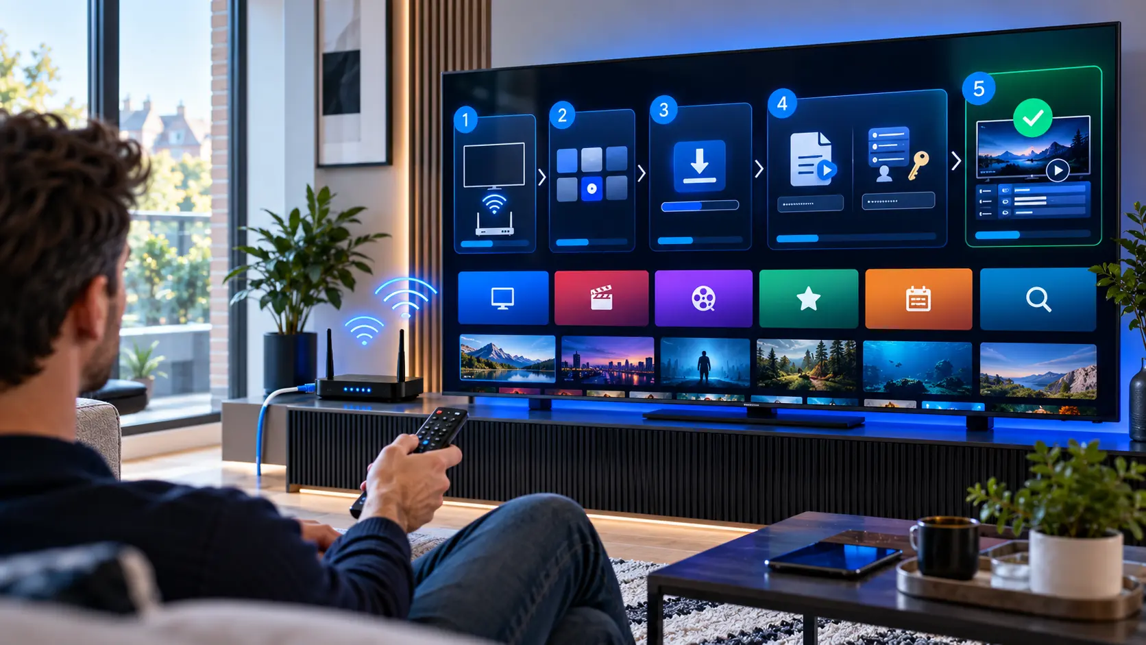 How to set up IPTV on Smart TV using a compatible media player