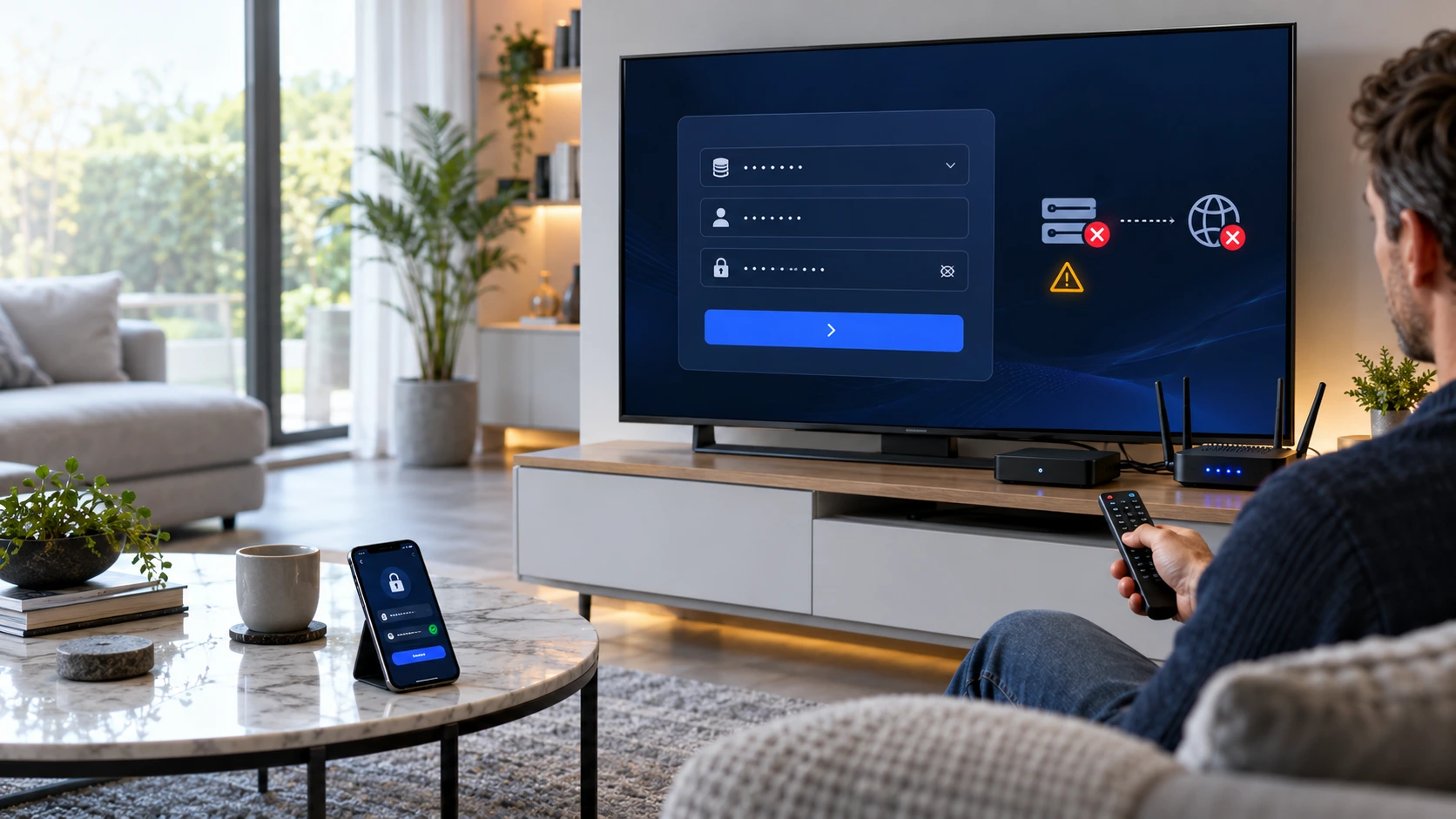Xtream Codes not working on a Smart TV showing a login connection error